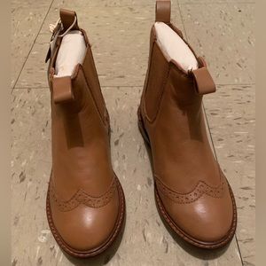 Tan H&M leather boots kids ( SZ 13 ) never worn.